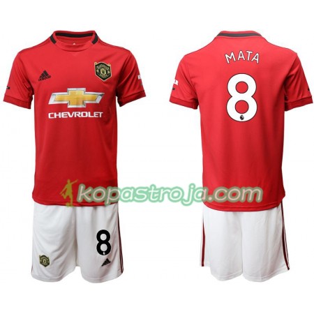 Billiga Fotbollströjor Manchester United Mata 8 Barn Hemma tröja 2019/20 Kortärmad